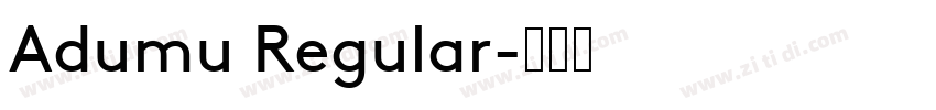 Adumu Regular字体转换